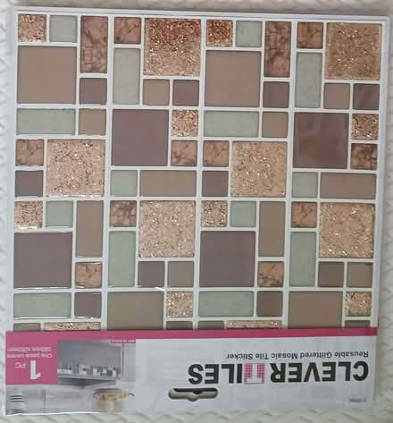Photo of free "Clever Tiles" Re-usable glittered Mosaic Tile Stickers (Loughborough LE11) #1
