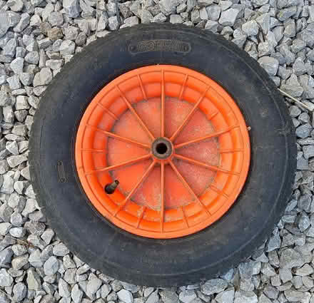 Photo of free Wheelbarrow wheel. (Warton LA5) #1