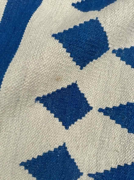 Photo of free Blue & Cream Geometric Rug (Barons Court W6) #4