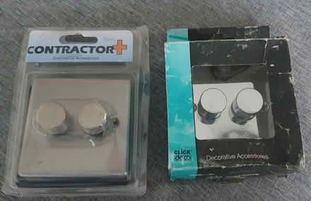 Photo of free 2 x 2 GANG CHROME DIMMER SWITCHES (Croydon, Shirley) #1