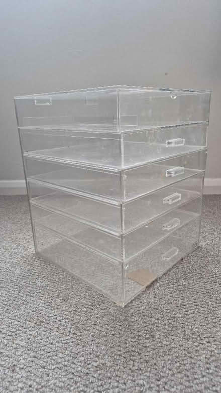 Photo of free Large 6 tier drawer acrylic cosmetics organiser. (Figge's Marsh CR4) #1