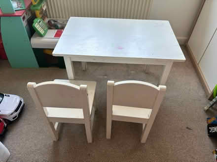 Photo of free Little Ikea table & 2 chairs (Warrington WA4) #1