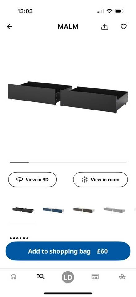 Photo of free Underbed storage drawers with fabric cover (Marshalswick AL4) #2