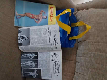 Photo of free Bag of vintage weight training magazines (Fairfield Park) #1