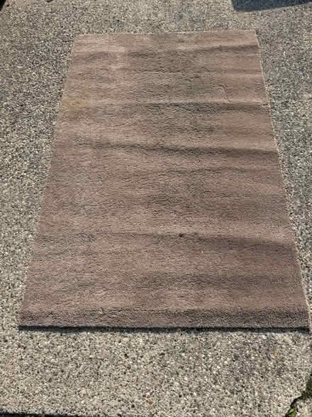 Photo of free 4’x6’ beige rug (Near stadium) #1
