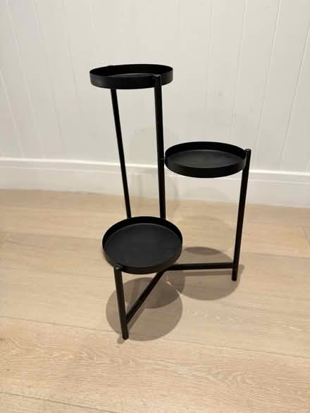 Photo of free Plant stand, 3 tier, IKEA, black (Kingswood KT20) #1