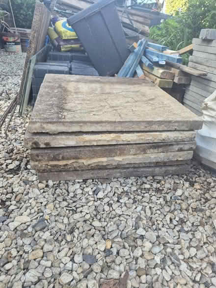 Photo of free 3 Good Quality Paving Slabs (Holmer Green HP15) #2