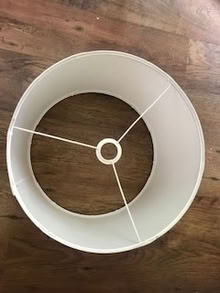 Photo of free Large circular White Lampshade (Finsbury Park N4) #1