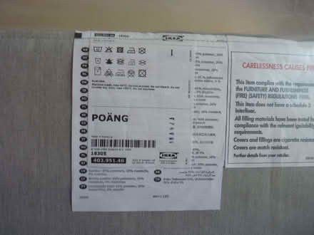 Photo of free " Ikea Cushions Grey still unwrapped to fit Ikea chair POANG (Baldersby YO7) #1