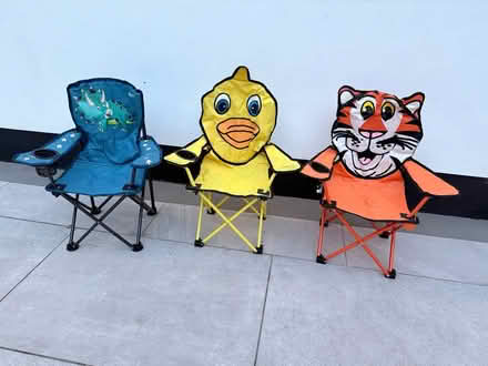 Photo of free 3 x Kids Camping/Garden Chairs (Kingswood KT20) #1