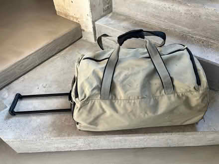 Photo of free 70l Holdall Wheelie Bag - Beige/Green (Fairfield Park) #2