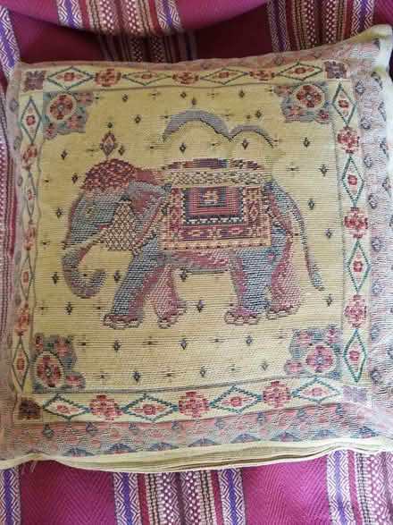 Photo of free cushion and throw red gold (St Albans AL3) #2