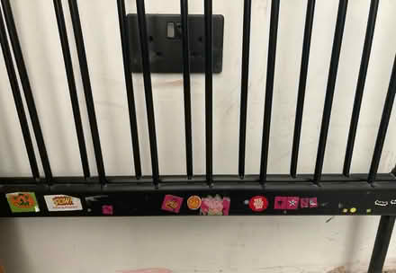 Photo of free IKEA black bed frame (SM2) #3