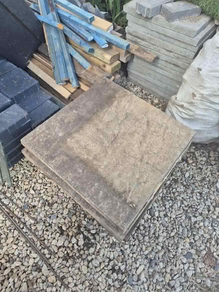 Photo of free 3 Good Quality Paving Slabs (Holmer Green HP15) #1