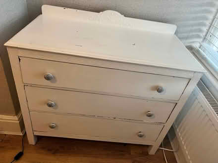 Photo of free White painted chest of drawers (Fratton PO3) #1