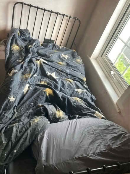 Photo of free IKEA black bed frame (SM2) #2