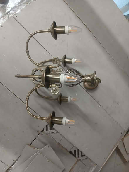 Photo of free Brass effect pendant light (Monks Orchard BR3) #1