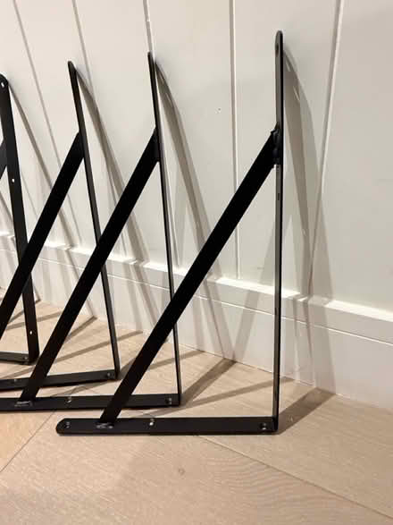 Photo of free 12 x Wall Brackets in Black (Kingswood KT20) #1