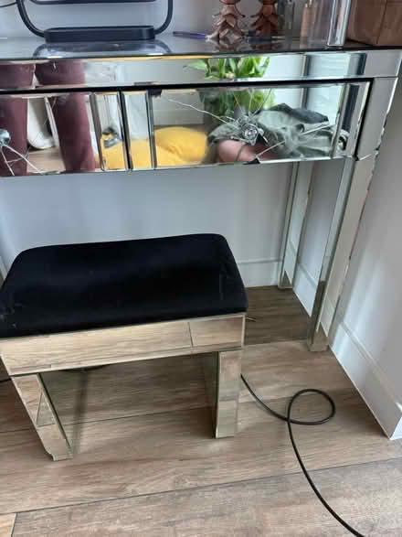 Photo of free Vanity glass desk and chair (E2 6GP) #2