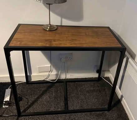 Photo of free Wood effect rectangle dining table + 2 chairs (Denton Burn) #3