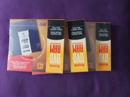 Photo of free 3 New in pack 5.2 Gb DVD RAM Cartridges (not discs) (Wealdstone HA3) #1
