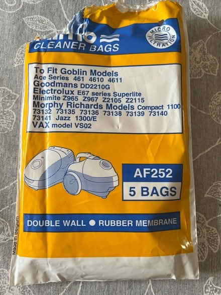 Photo of free Dust bags for cleaners (Weybridge KT13) #1