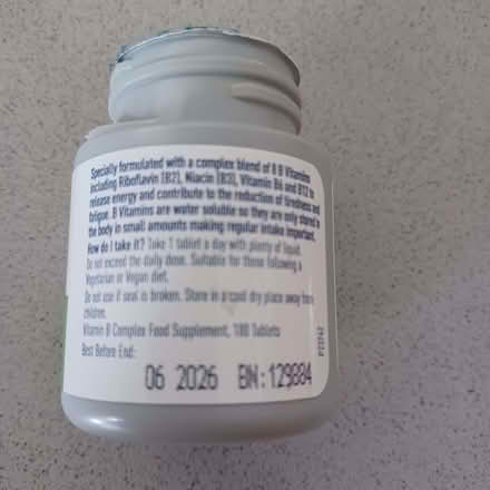 Photo of free Vitamin B Complex (Datchet SL3) #2