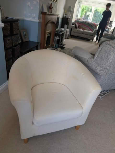 Photo of free White Corner chair (Grove OX12) #1