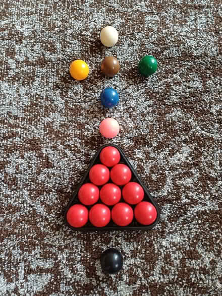 Photo of free Snooker and Pool Balls with Triangle Frames (Wanstead IG4) #1