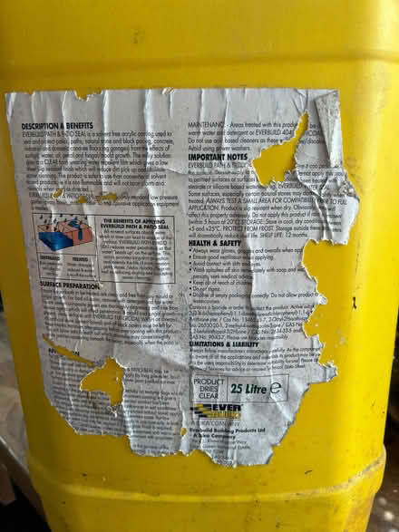 Photo of free Patio seal. (Moor Park L9) #1