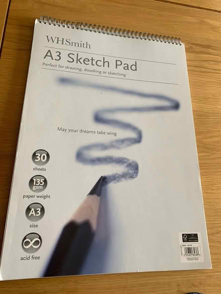 Photo of free A3 sketch pad (London N21) #1