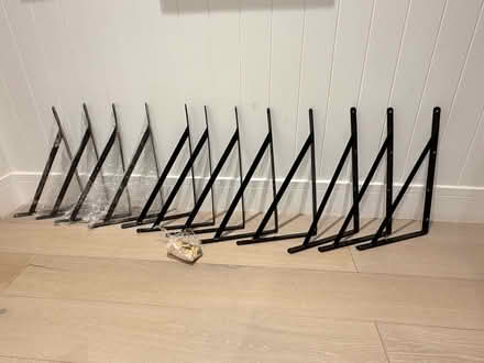 Photo of free 12 x Wall Brackets in Black (Kingswood KT20) #2