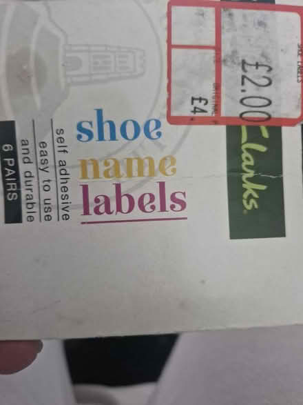 Photo of free Shoe name labels (Grove Park SE9) #1