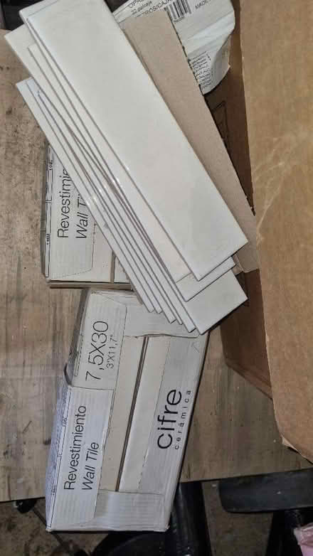 Photo of free Opal white metro tiles (Old Bletchley MK3) #1