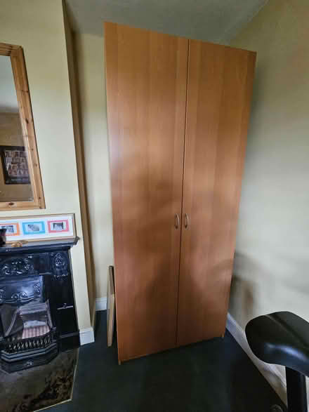 Photo of free Tall IKEA Wardrobe, beech (240cm) (Bloxham OX15) #1