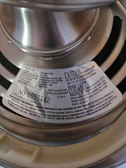 Photo of free 52" Hampton Bay ceiling fan (Raritan Township/Ringoes) #4
