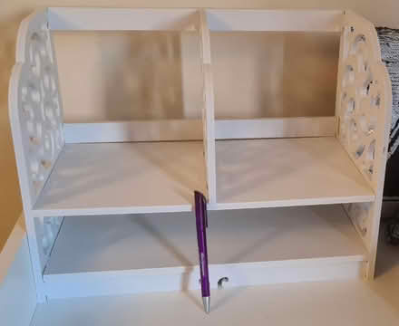 Photo of free White Wooden Desk Organiser (Barkingside IG2) #3