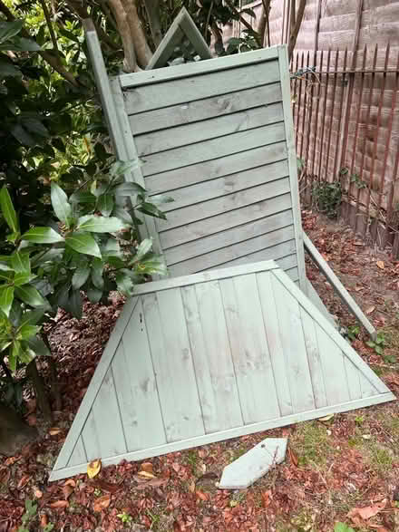 Photo of free Wooden garden bench with canopy and storage (Bidborough TN4) #3