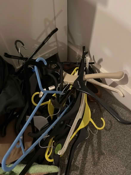 Photo of free Big pile of coat hangers (Watitune Avenue, CV100BF) #1