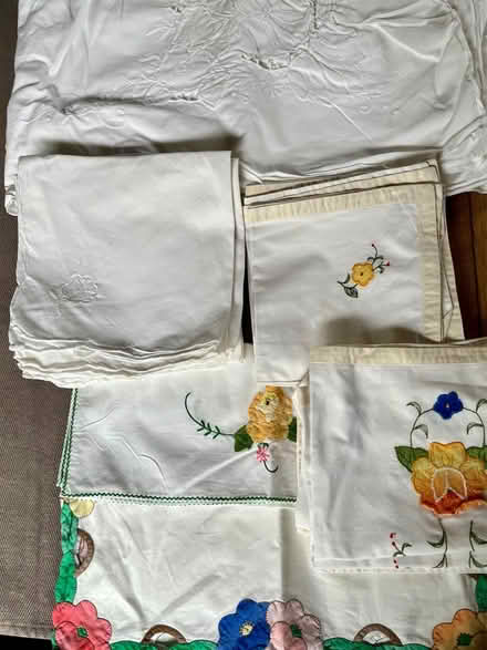 Photo of free Embroidered table linen (Pulborough) #2