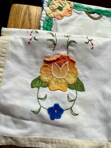 Photo of free Embroidered table linen (Pulborough) #4