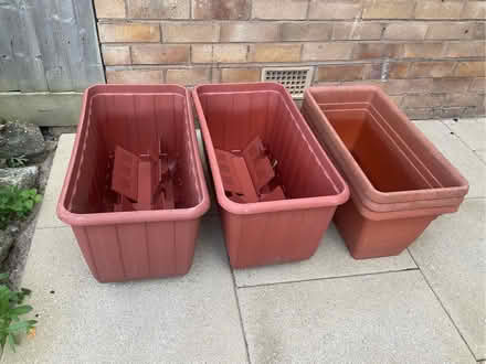 Photo of free Plastic planters (Cliff Hill CV34) #1