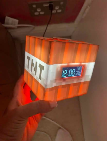 Photo of free Minecraft clock / nightlight (Merstham RH1) #1
