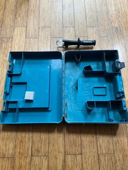 Photo of free EMPTY Makita drill box, and a drill arm (St Just TR19) #2