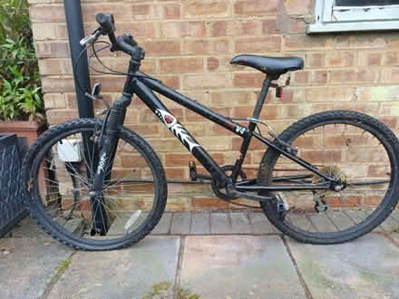 Photo of free Black bicycle 52cm wheel. 7 speed. (Moor Park HA6) #1