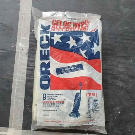 Photo of free 4 Oreck filter bags (Upper Norwood SE19) #1