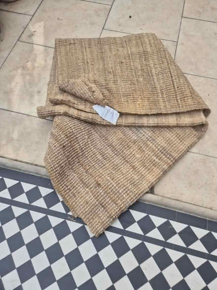 Photo of free Large natural jute rug (SW12 Balham) #1