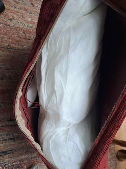 Photo of free 2x red sofa cushions (Weybridge KT13) #3