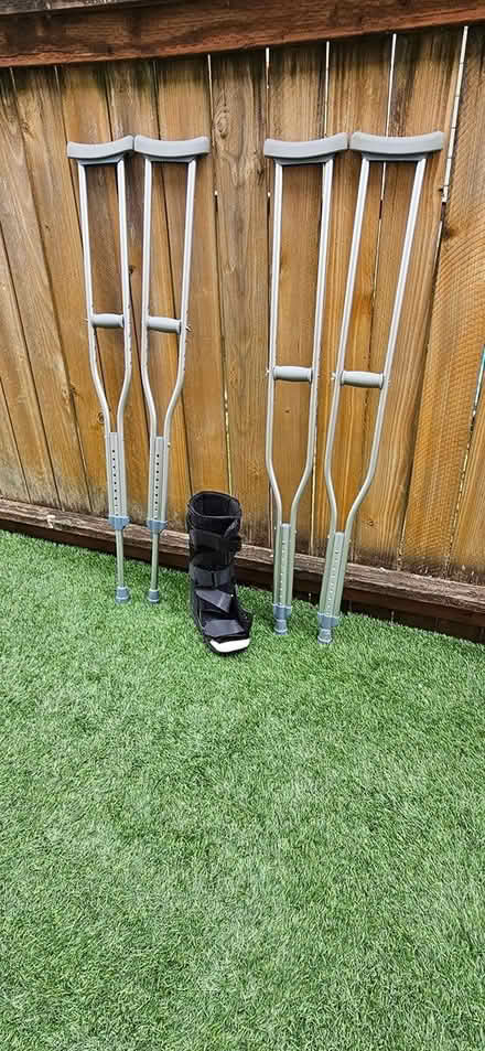 Photo of free Crutches & Walking Boot (McKinley Hilltop) #1