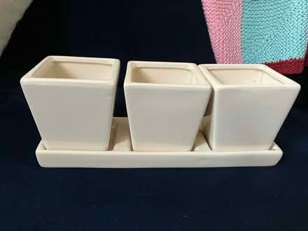 Photo of free Three small indoor plant pots (Woolton L25) #2